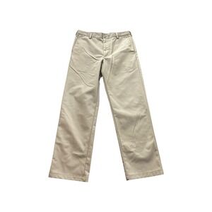 IZOD American Chino Pants Mens 36x34 Khaki‎ Straight Fit Casual Dress Trousers